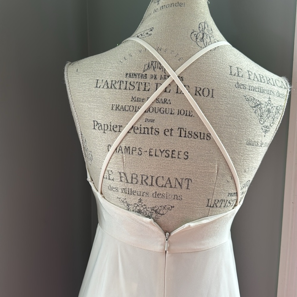 J. Crew ivory silk Madalyn minimalist wedding dress with train NWT 6P - Picture 6 of 12